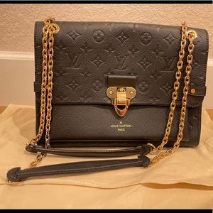 Louis Vuitton Vavin Monogram Empreinte Handbag Noir